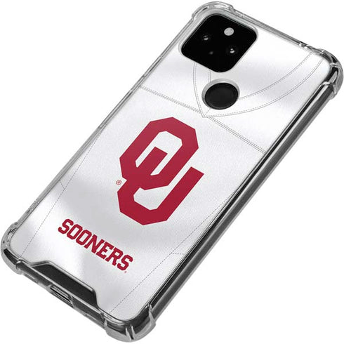 University of Oklahoma White Jersey Google Pixel 5 Clear Case